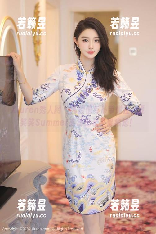 Xiuren秀人网 - 高颜值与吊带碰撞，夏笑笑Summer高清记录不留痕迹！