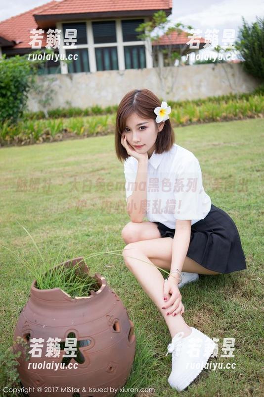 魅妍社-大白兔emma 魅妍社 - 大白兔emma黑色系列,美图出炉,内心小鹿乱撞!